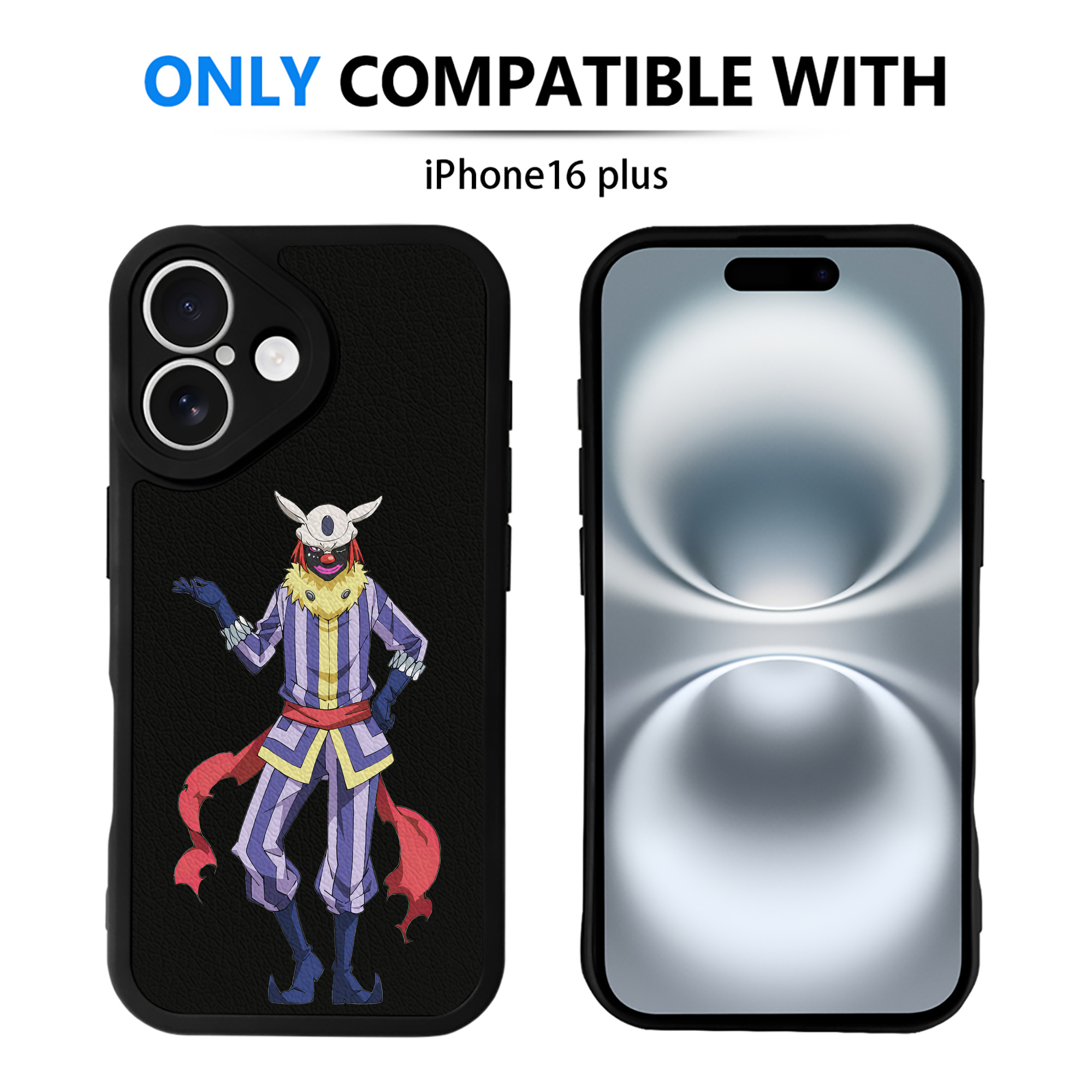 （画像用） 転スラ Regarding Reincarnated to Slime 【iPhone 16シリーズ対応】シリコンスマホケース（レザー調） 材質：シリコン